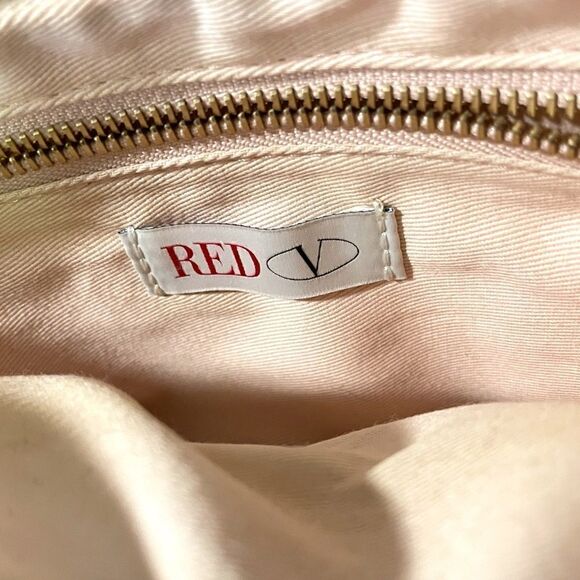 RED VALENTINO Quilted Crossbody Mesh/Nude Bag - Picture 3 of 12